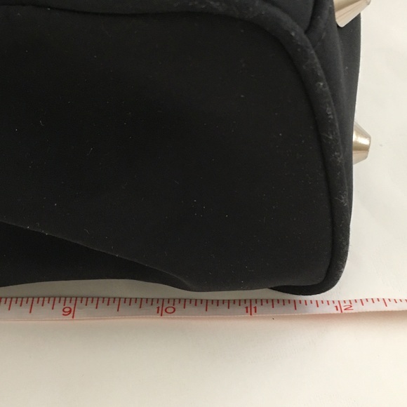 Liz Claiborne Black Laptop Shoulder Tote Bag Up To 14” Lots Of Compartments - Picture 9 of 16